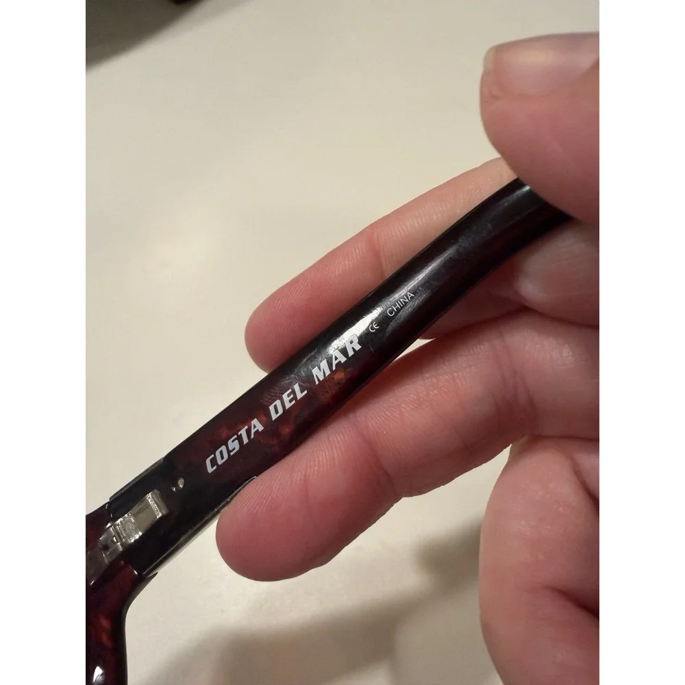 Costa Del Mar Isabela IB10 Sunglasses Tortoise Shell Amber Lens Oversized Womens